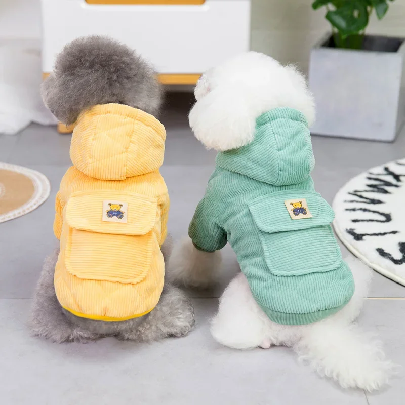 D Ring Strap - Cappotto per cani in velluto a