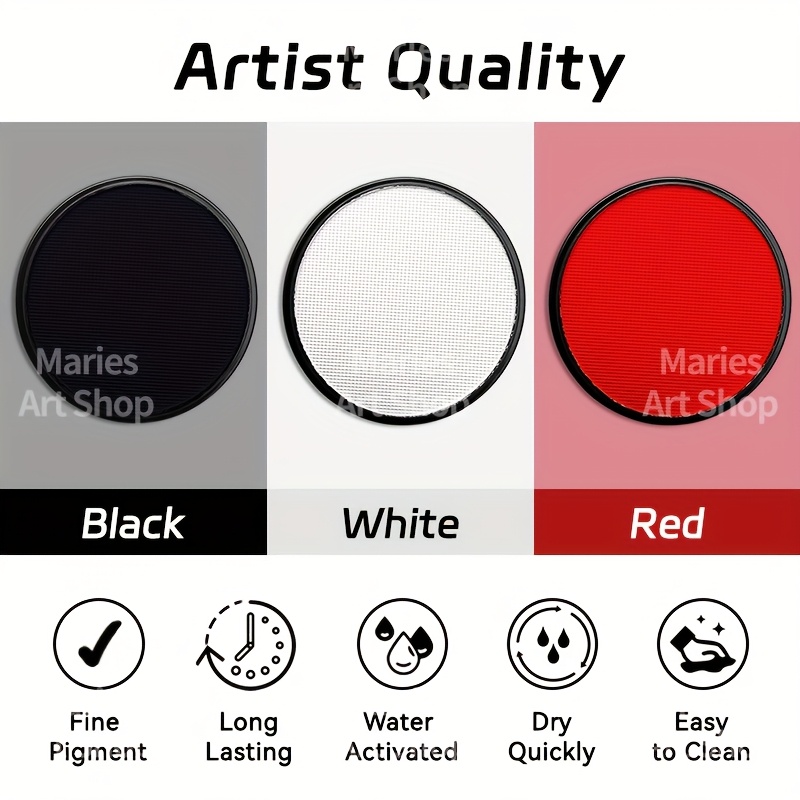 Set di 5 colori nero e bianco  - Cosplay Prop Paint recensione e prezzo